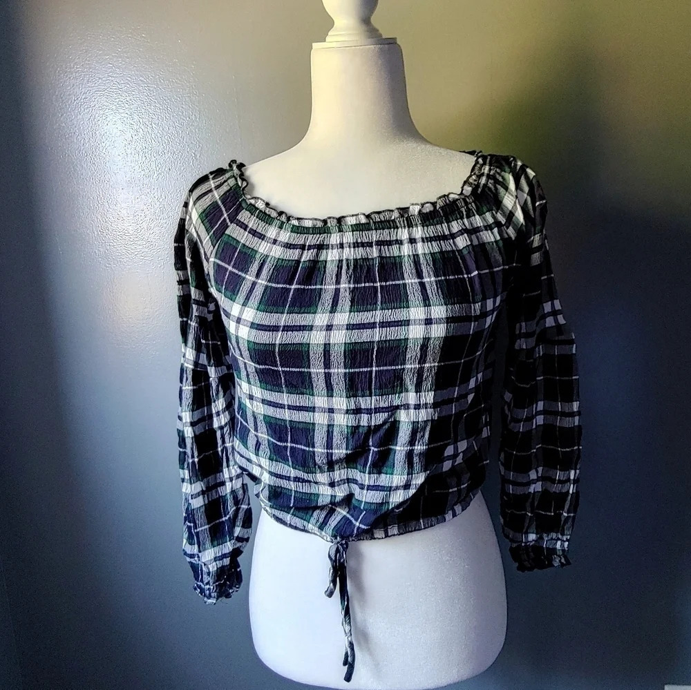 Alcott Plaid Top